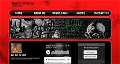 Desktop Screenshot of beautyofdecay.net